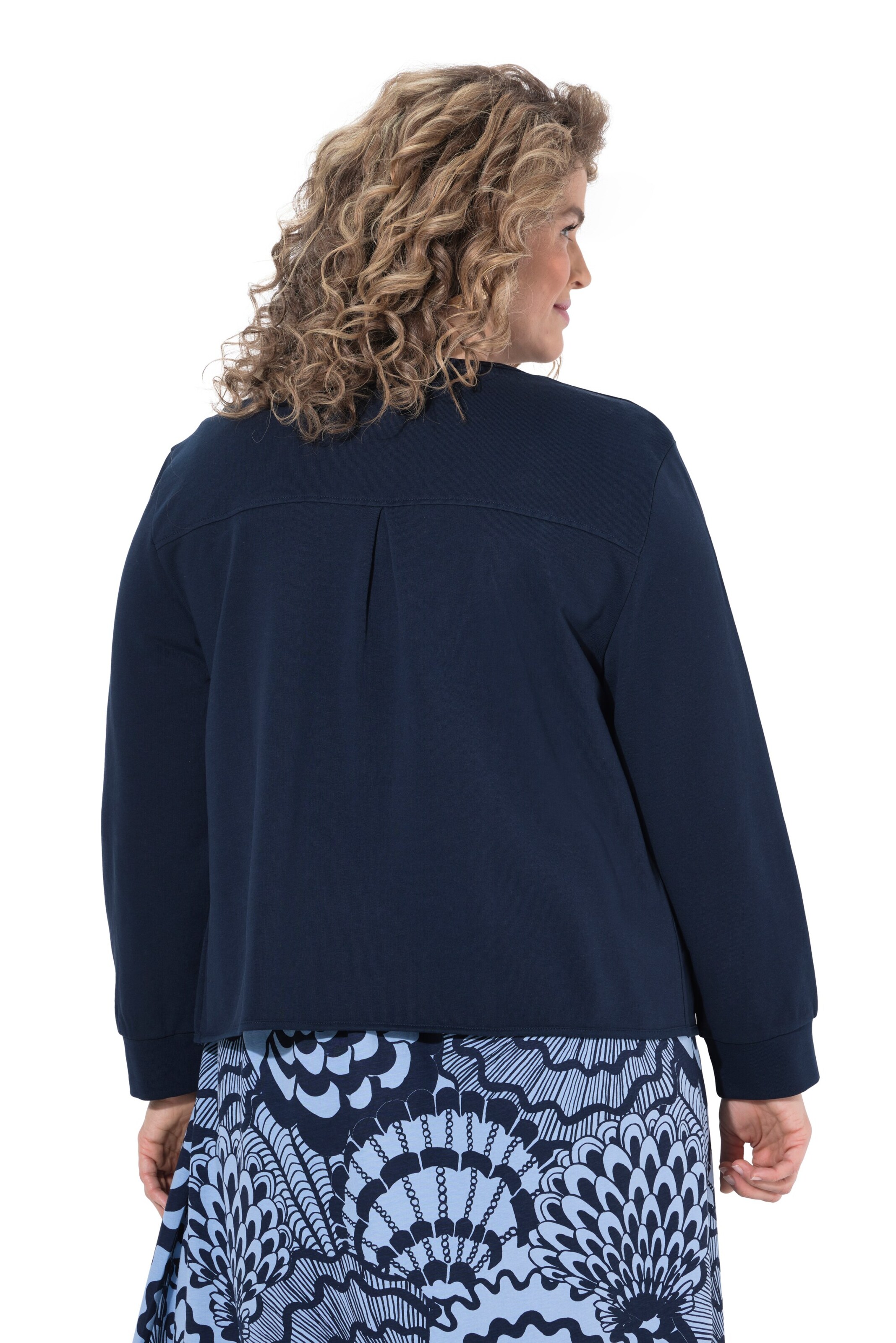 Ulla Popken Sweat jacket in Blue