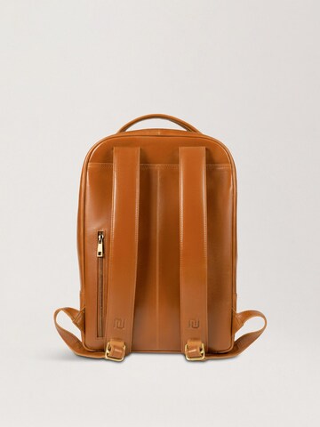 NEGOTIA Leather Backpack 'Averon' in Brown