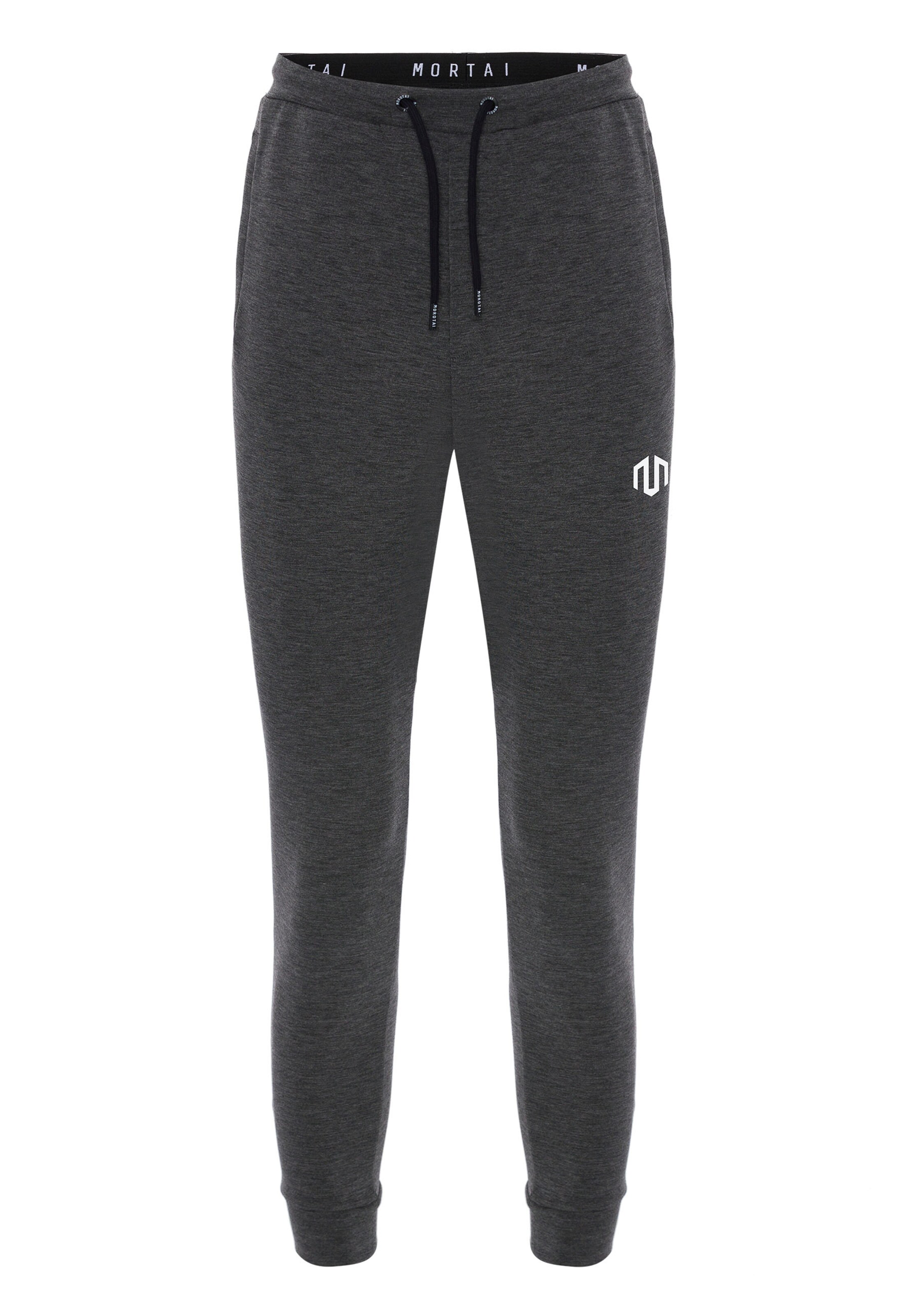 MOROTAI Tapered Outdoorbroek 'Sakura' in Grijs: voorkant