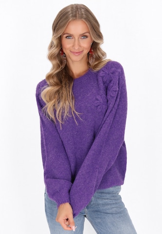 IZIA - Jersey en lila: frente