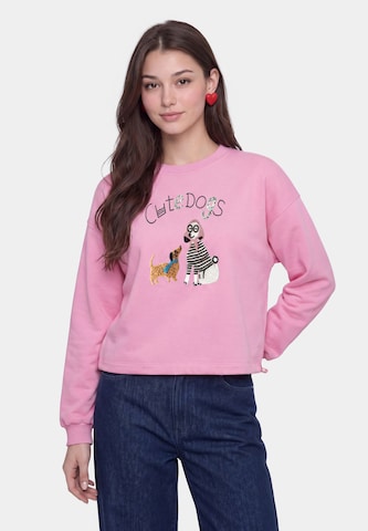 MYMO - Sudadera en rosa: frente