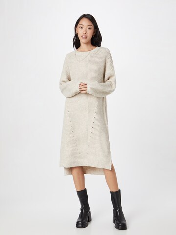 QS Knitted dress in White: front