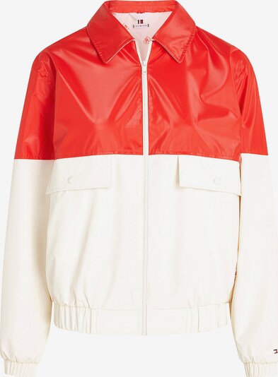 TOMMY HILFIGER Prehodna jakna | rdeča / bela barva, Prikaz izdelka