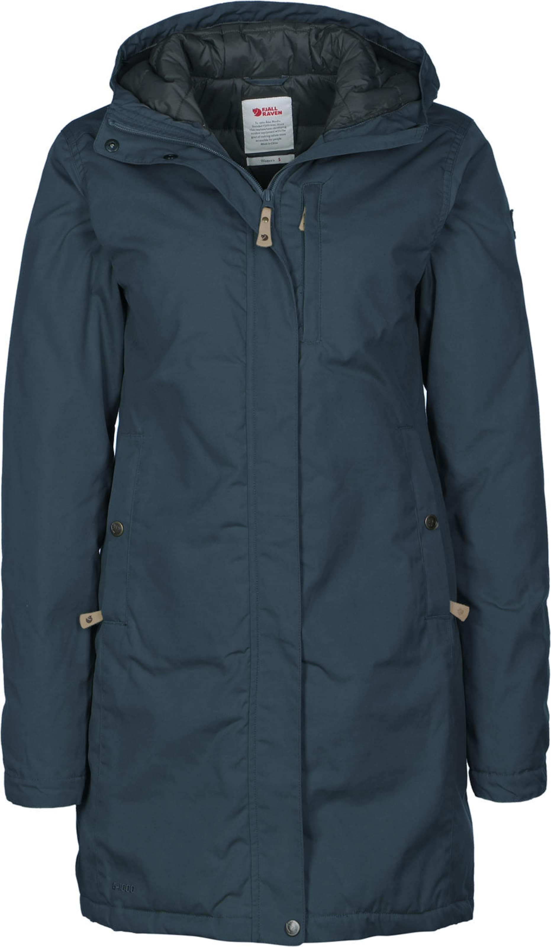 Fjällräven Raincoat 'Kiruna' in Blue: front