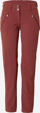 Pantaloni per outdoor 'Skomer' di VAUDE in rosso: frontale