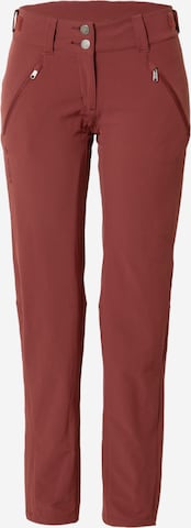 VAUDE Spodnie outdoor 'Skomer' w kolorze czerwony: przód
