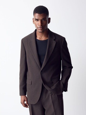 Fit confort Veste de costume Next en marron : devant