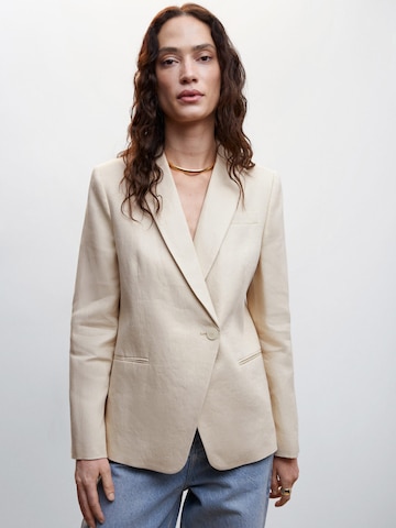 MANGO Blazer 'Aurora' in Beige: front