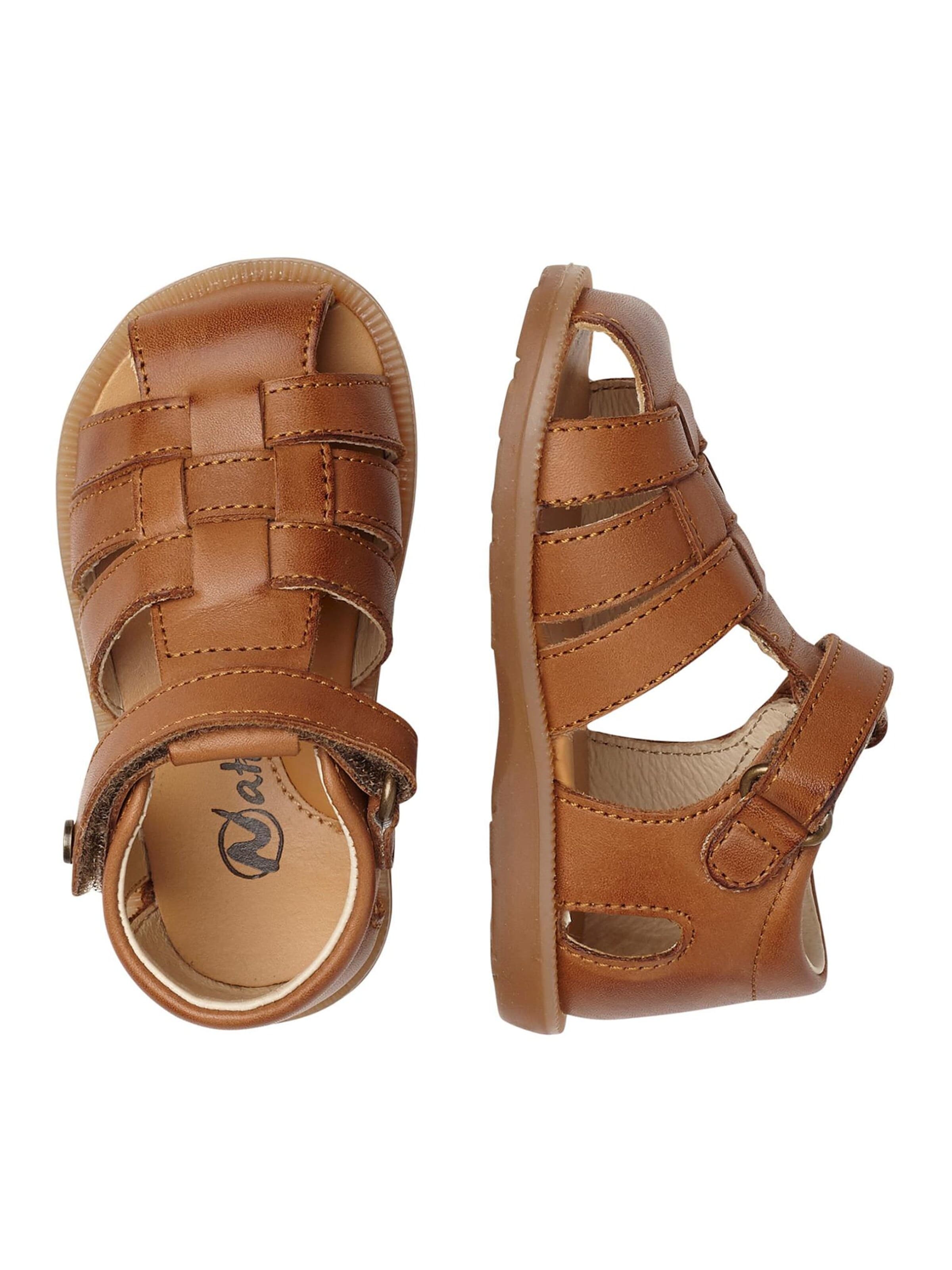 NATURINO Open schoenen 'ZAFFIRO' in Bruin