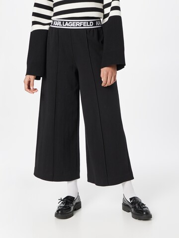 Karl Lagerfeld - Pantalón en negro: frente