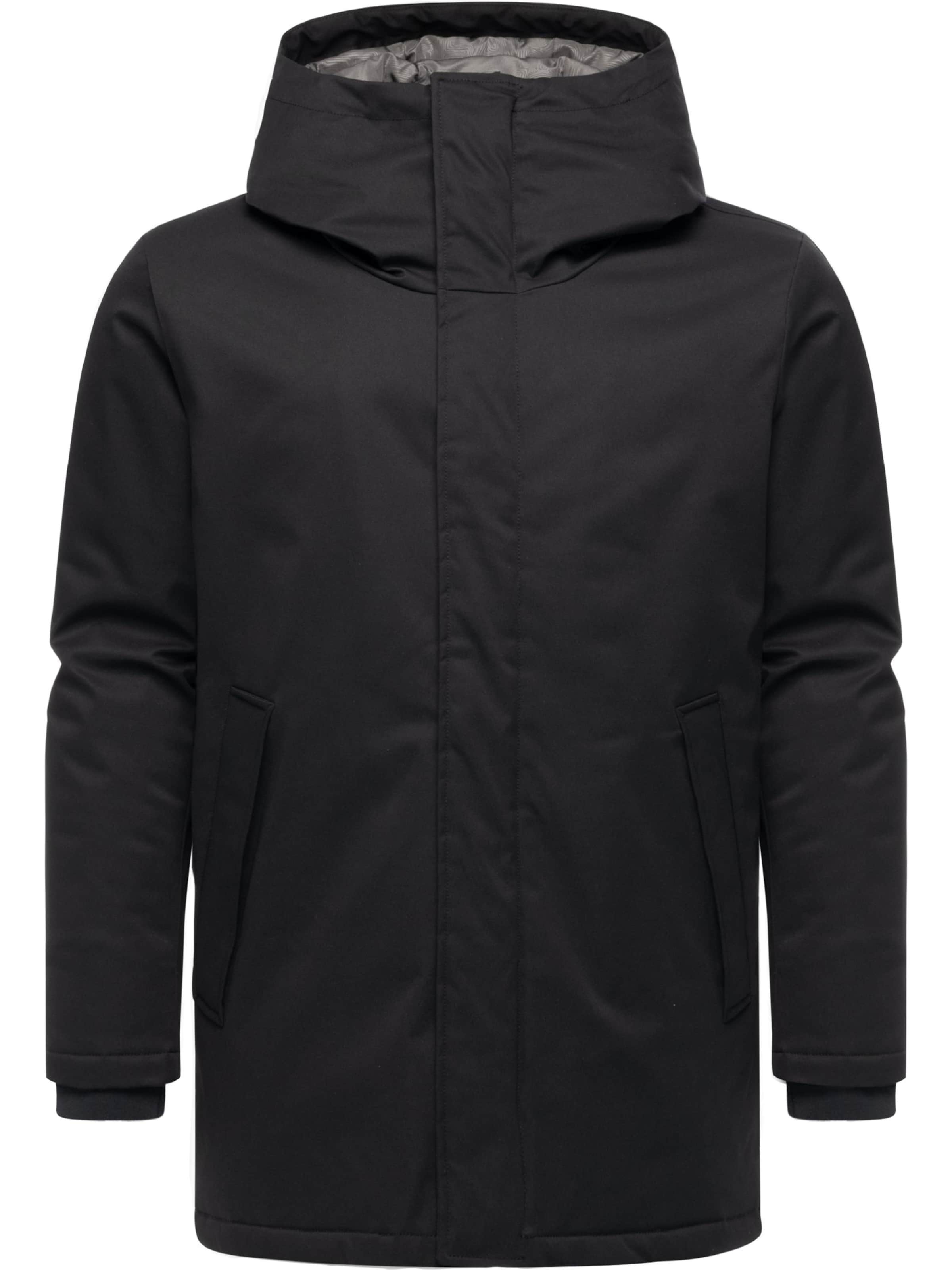 Cappotto invernale 'Parcan Twill' di Ragwear in nero: frontale