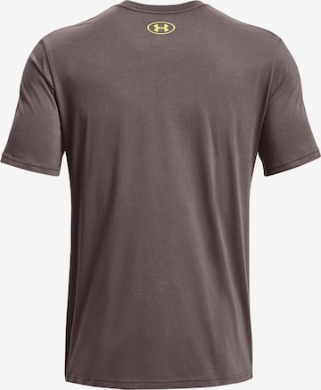 UNDER ARMOUR Performance Shirt 'Boxed' in Brown