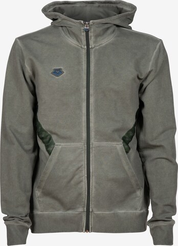 ARENA Sports sweat jacket in Green: front