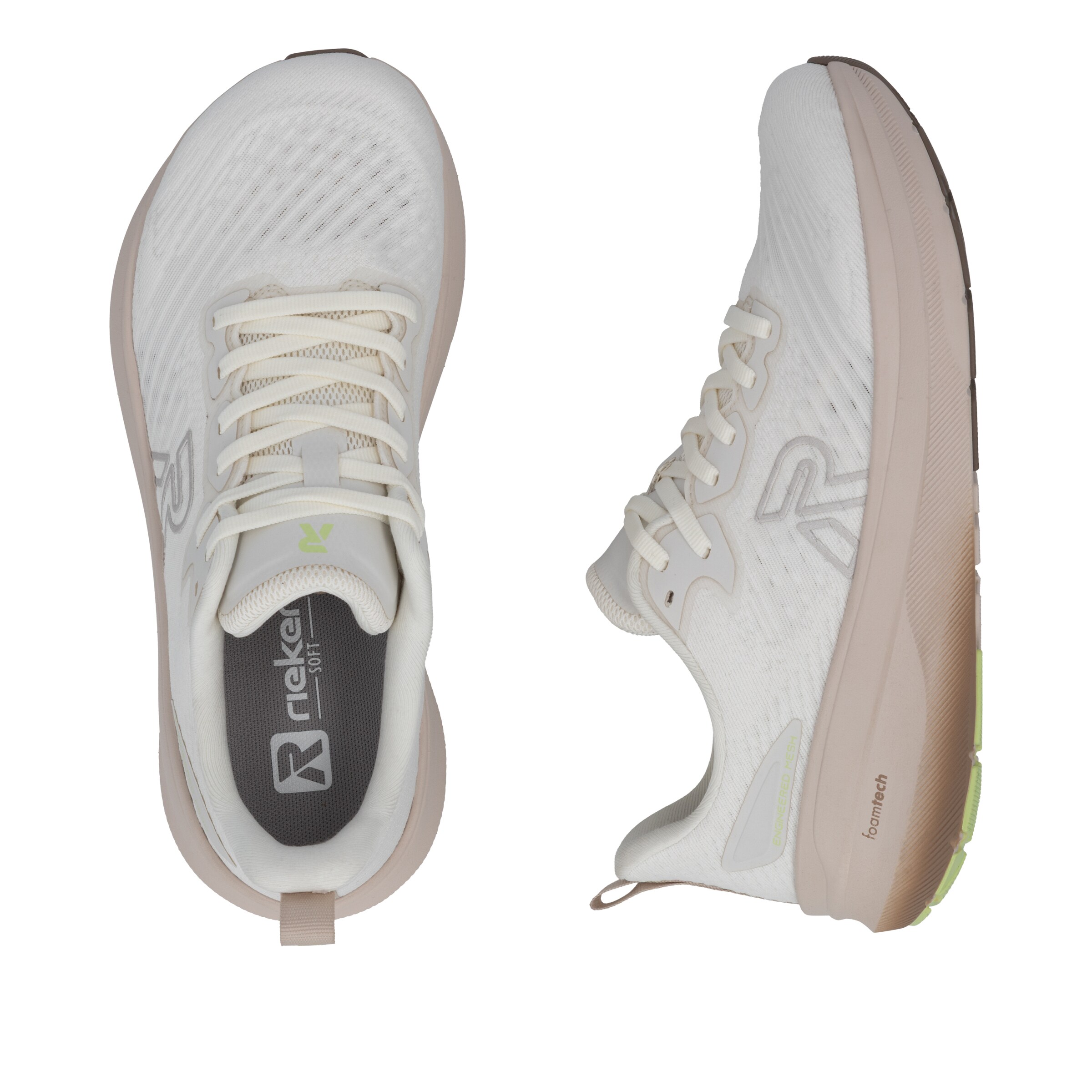 Baskets basses 'Nullabor' Rieker en blanc