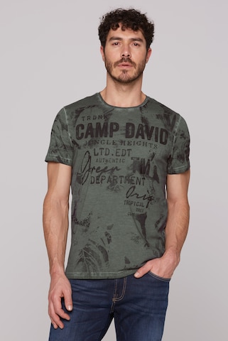 CAMP DAVID Shirt in Green: front