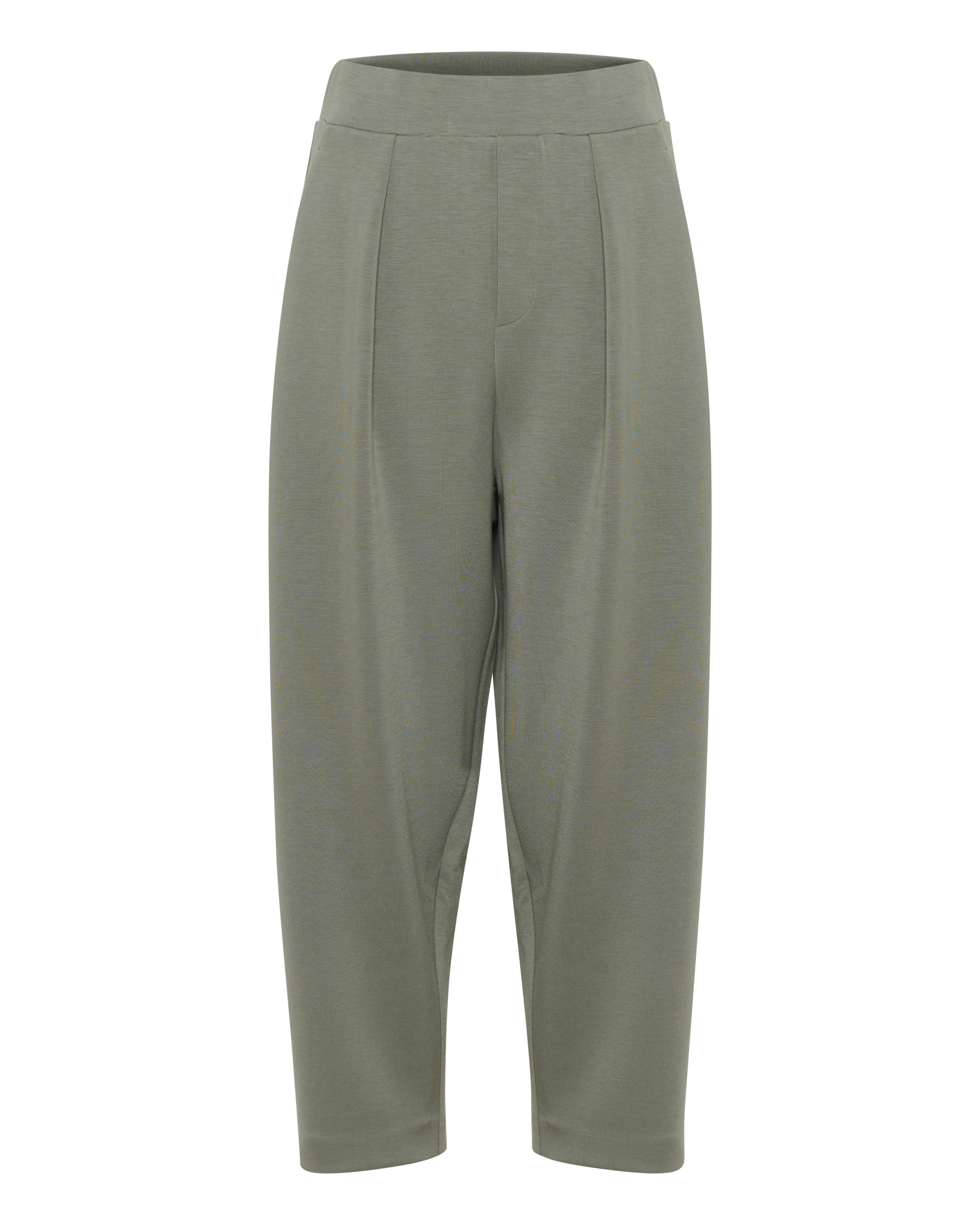 InWear Široke hlačnice Hlače 'Pannie' | zelena barva: sprednja stran