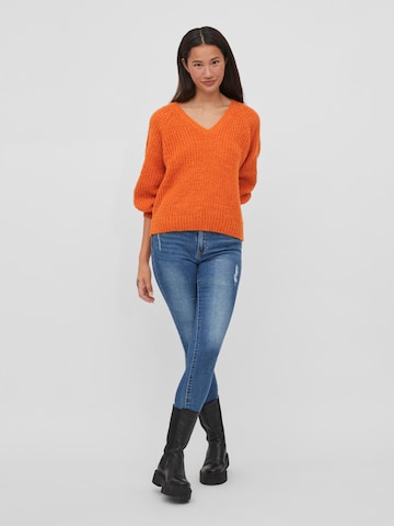 VILA Пуловер 'Chinti' в оранжево