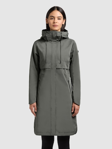 khujo Between-seasons coat 'Manao2' in Green: front