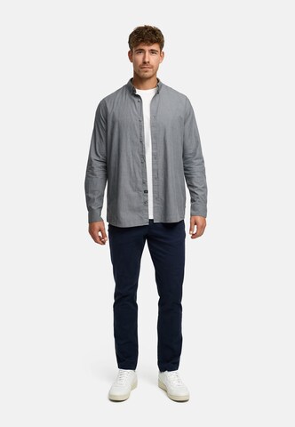 INDICODE JEANS Regular fit Button Up Shirt 'Kamby' in Grey