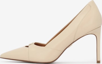 Escarpins Kazar en beige : devant