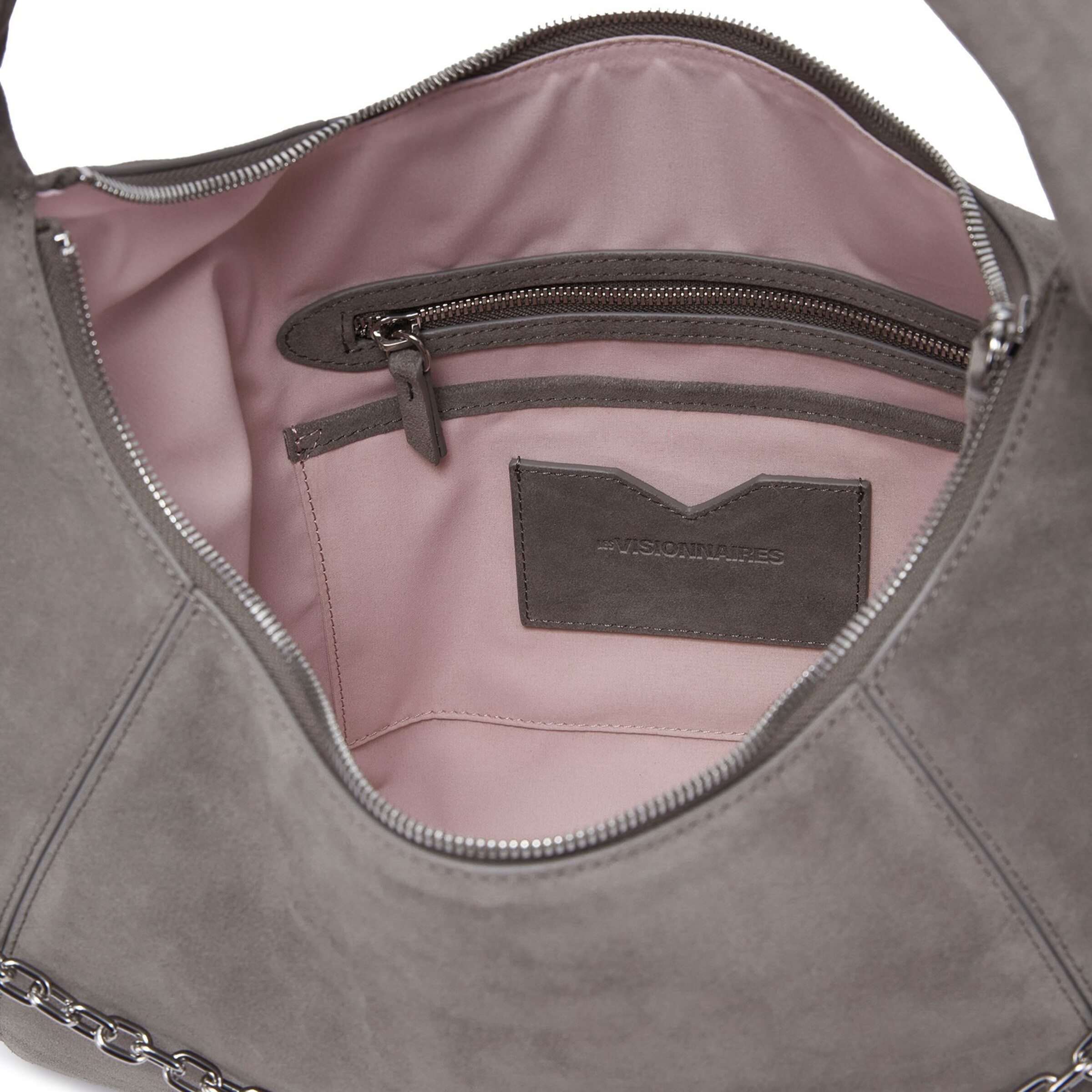 Les Visionnaires Schoudertas 'Jade Cozy Chain' in Grijs