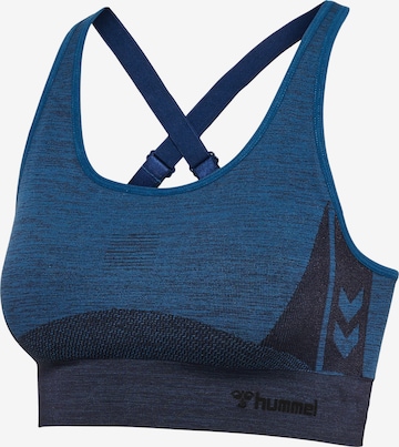 Hummel Bustier Sporttop in Blauw