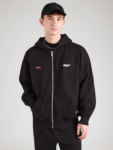 Pegador Sweatjacka 'Clayton' i svart: framsida