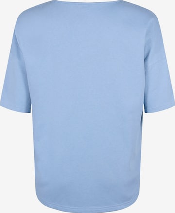 Zizzi Shirt 'Mcharline' in Blauw