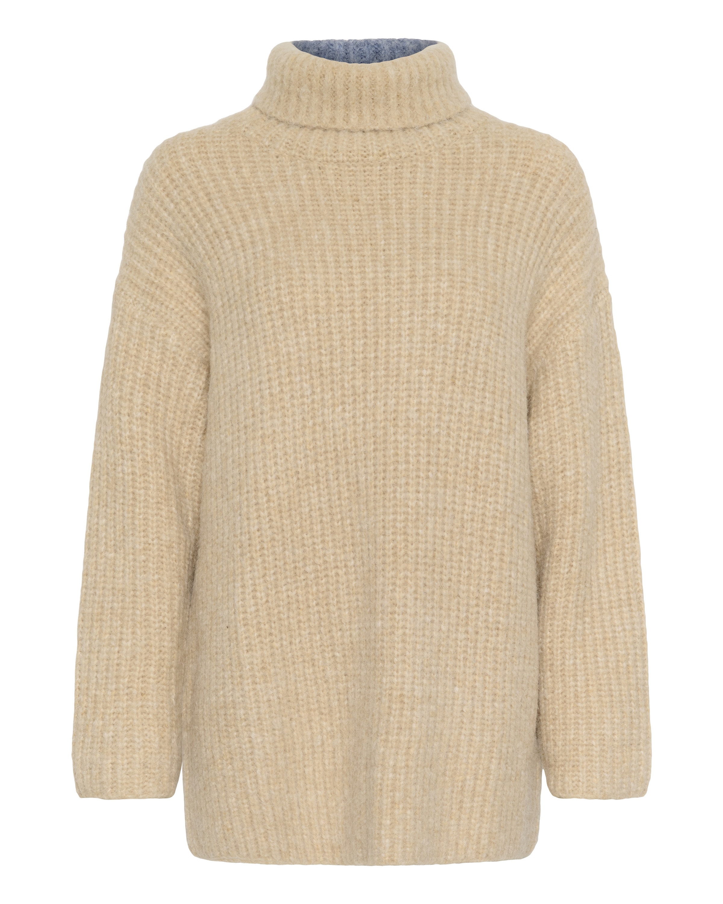 SOAKED IN LUXURY Sweater 'SLPleoni' in Beige: front
