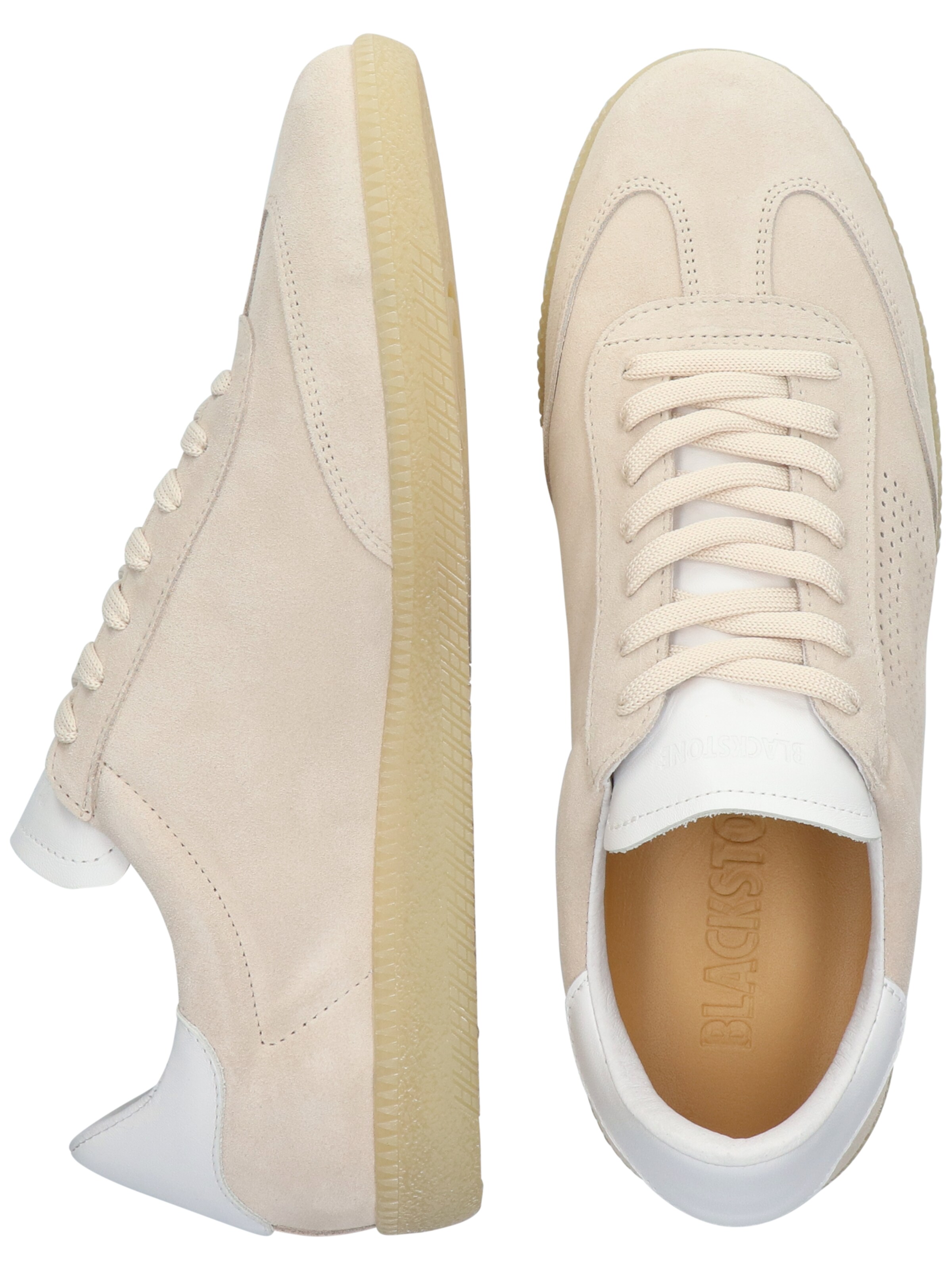 BLACKSTONE Låg sneaker 'Lime Wren Perf' i beige