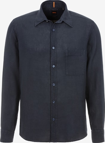 BOSS Regular fit Business Shirt in Blue: front