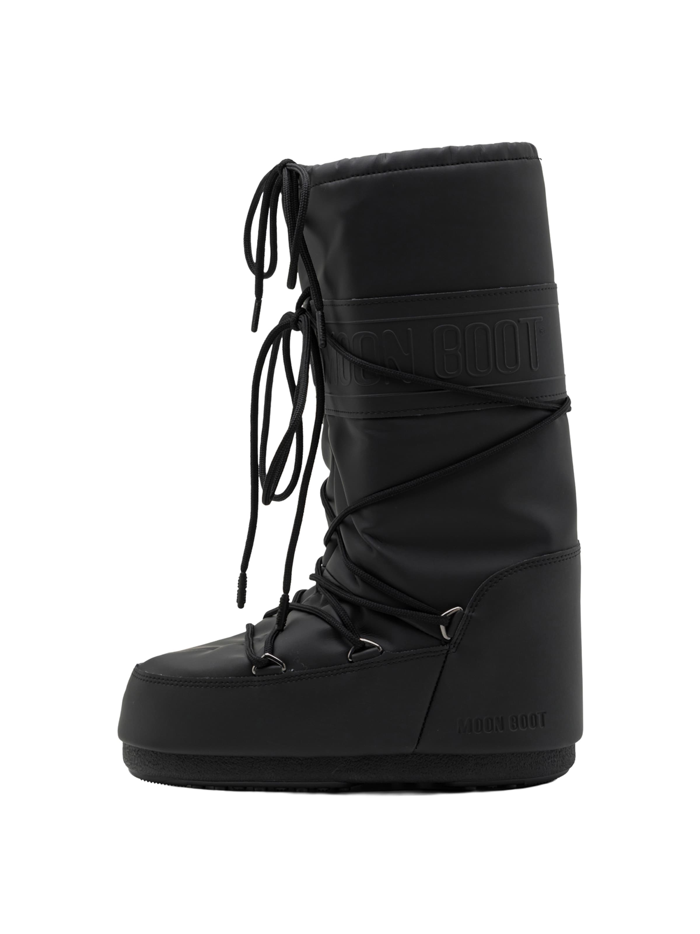 MOON BOOT - Botas de nieve en negro: frente