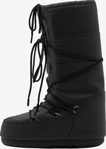 MOON BOOT - Botas de nieve en negro: frente
