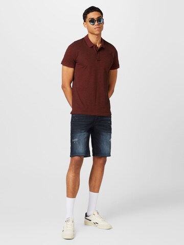 BLEND Poloshirt in Braun
