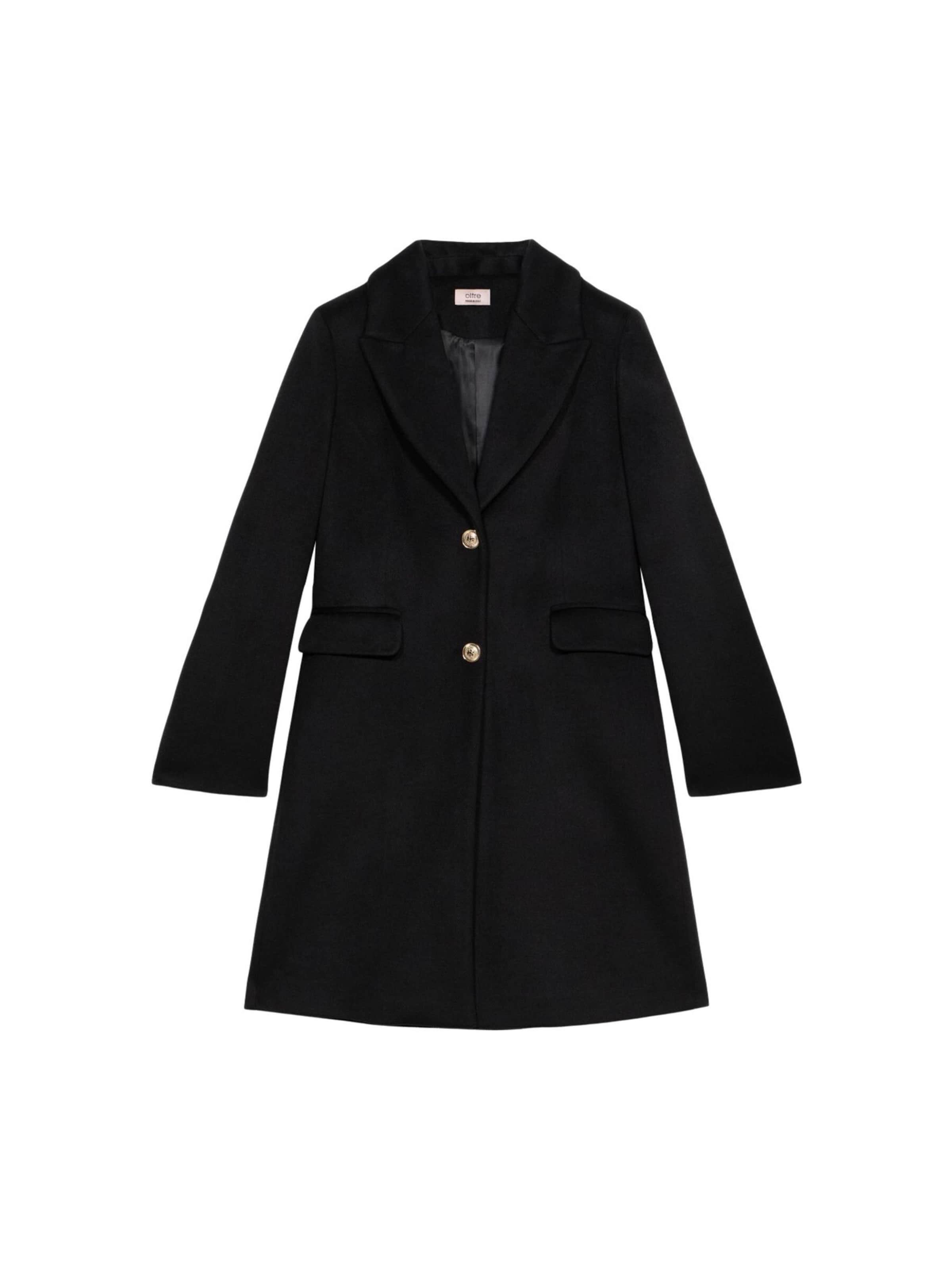 oltre Winter Coat in Black: front