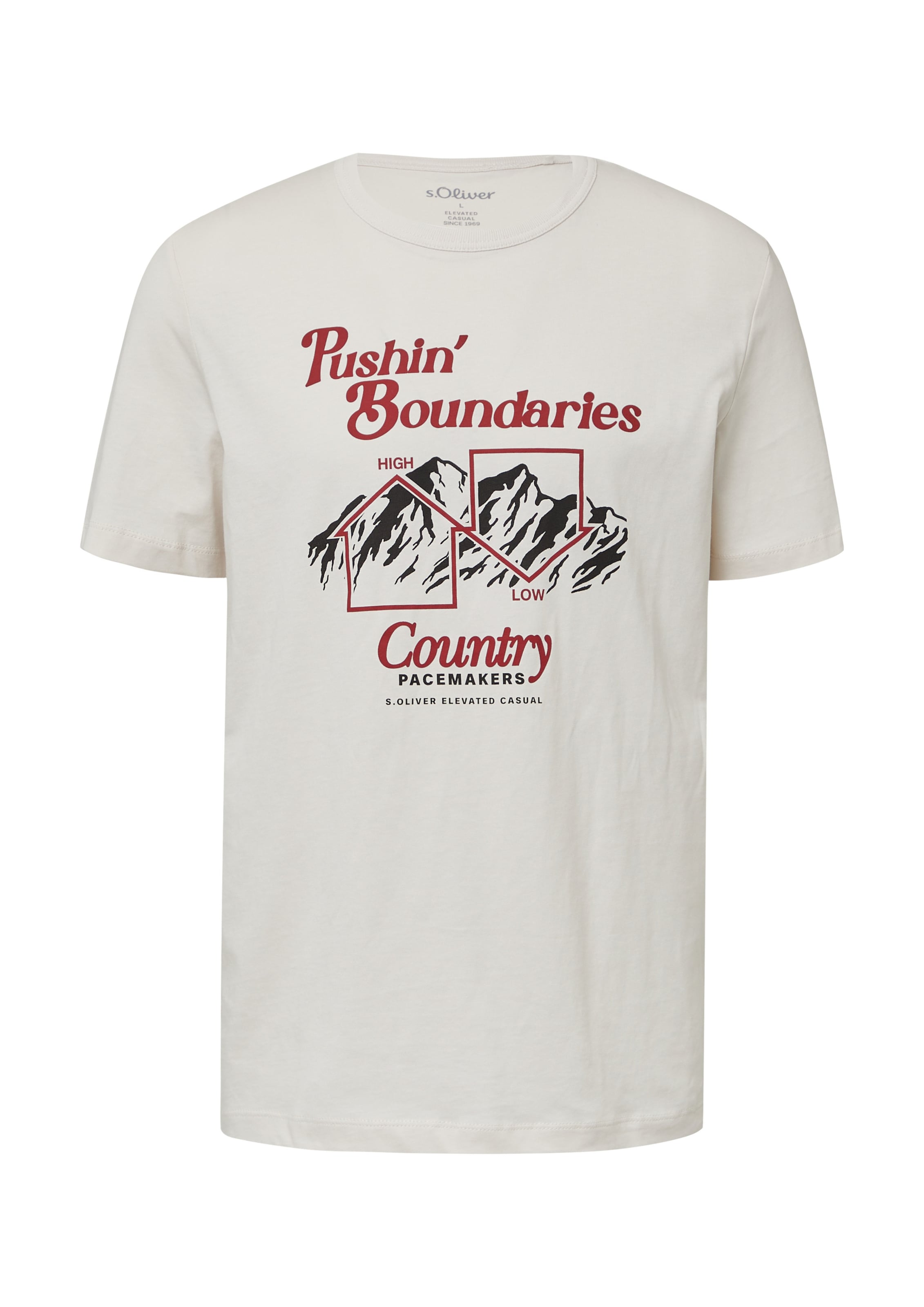 T-Shirt s.Oliver en beige : devant