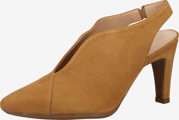 Wonders Pumps in Brown: front