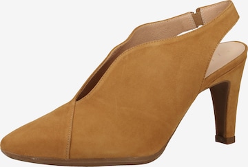 Wonders Pumps in Bruin: voorkant