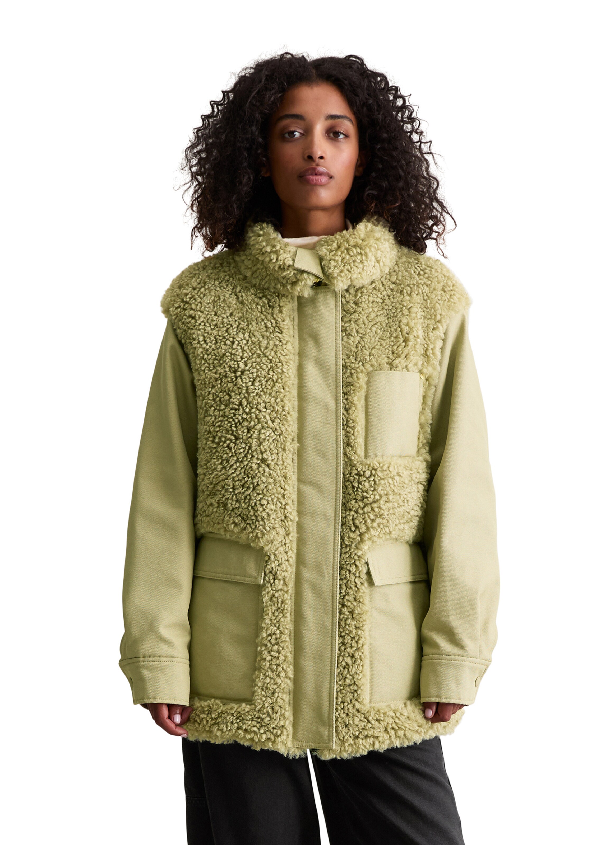 Marc O'Polo DENIM Jacke in Grün: Vorderseite