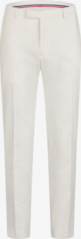 HECHTER PARIS Regular Pleated Pants in White: front