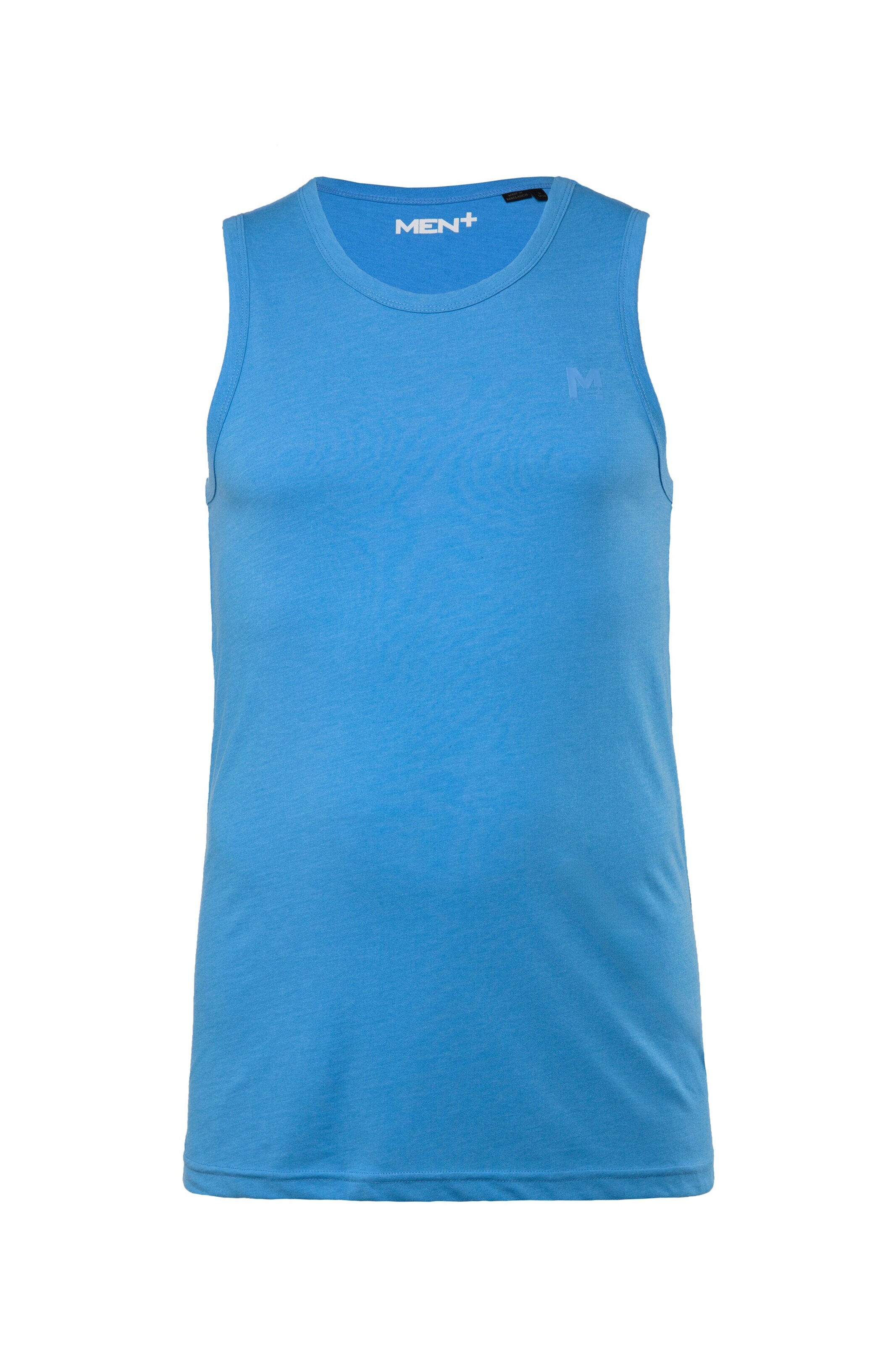 Men Plus Tank Top in Blau: Vorderseite