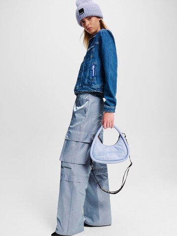KARL LAGERFELD JEANS Handtasche 'Puffy' in Blau