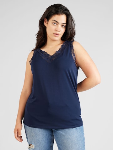 ONLY Carmakoma - Top 'BENNEDIKTE' en azul: frente