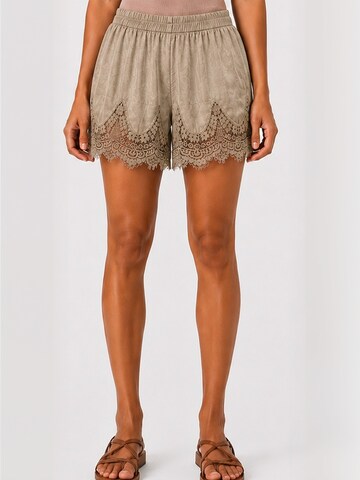 Opal Studio Regular Broek ' Luna ' in Bruin: voorkant