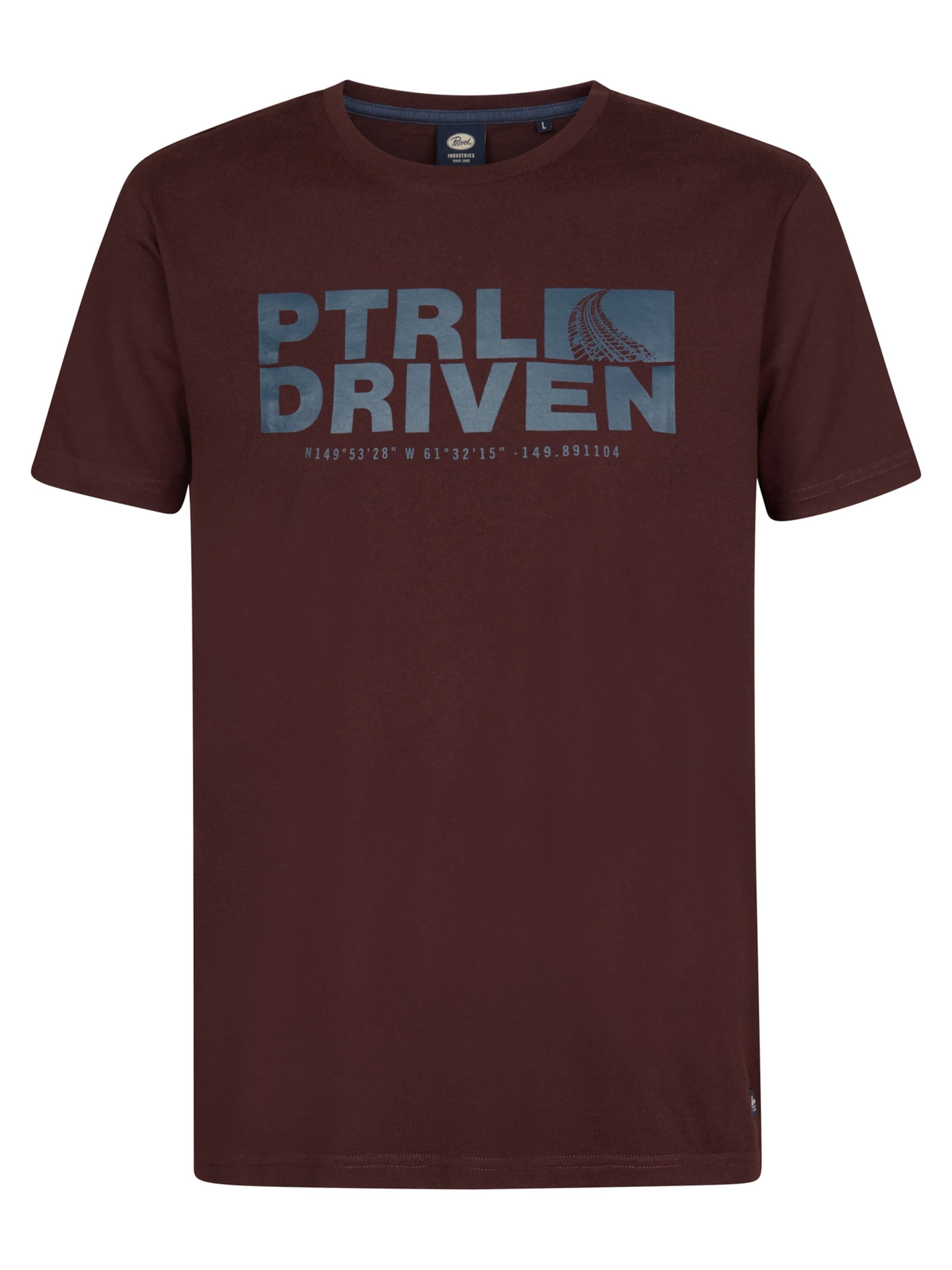 Petrol Industries Shirt in Rood: voorkant