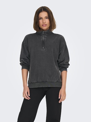 ONLY Sweatshirt 'LUCINDA ' in Grey: front