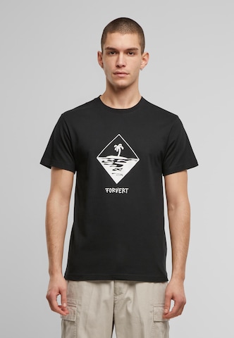 Forvert Shirt 'Morro Bay' in Zwart: voorkant