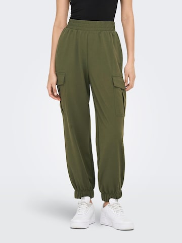 Tapered Pantaloni cargo 'Ola' di ONLY in verde: frontale