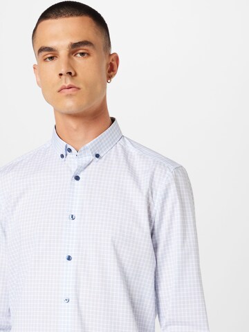 OLYMP Regular fit Button Up Shirt 'Level 5' in Blue