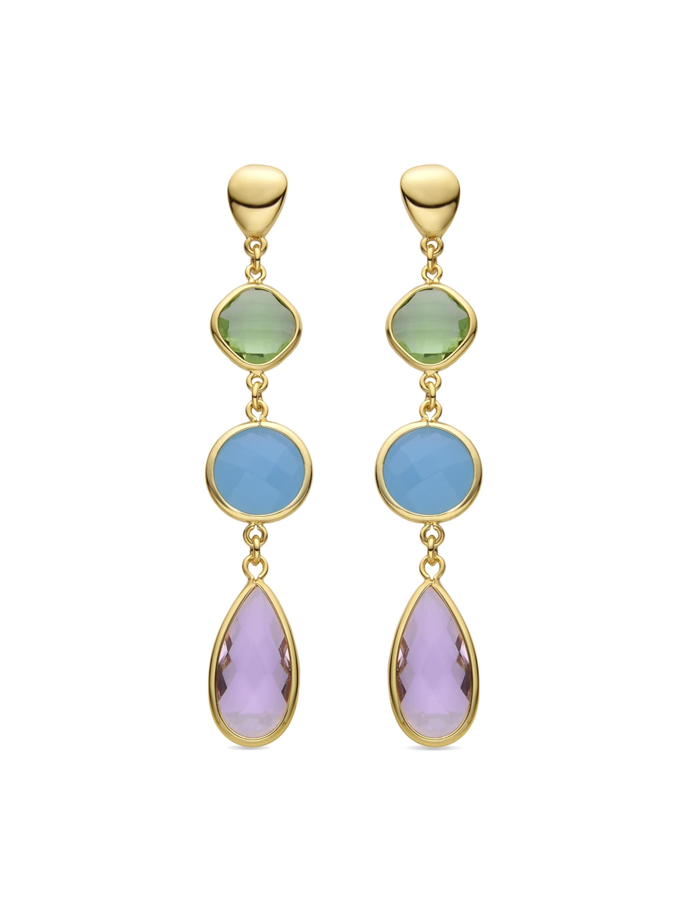 Luxenter Earrings 'Donnty' in Mixed colors: front